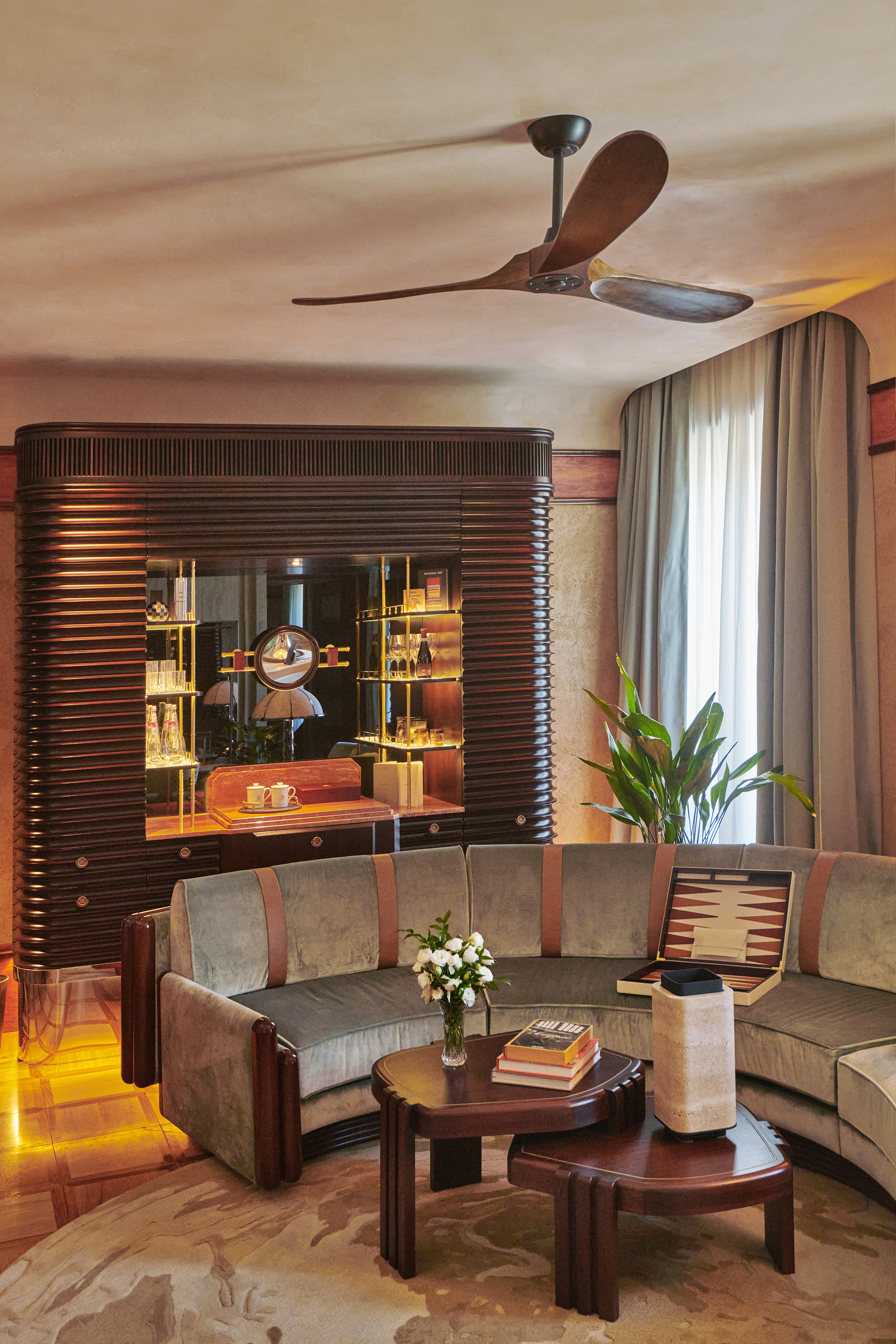 Signature suite living room at Orient Express La Minerva hotel